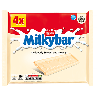 Milkybar® White Chocolate Medium Bar Multipack 25g 4 Pack