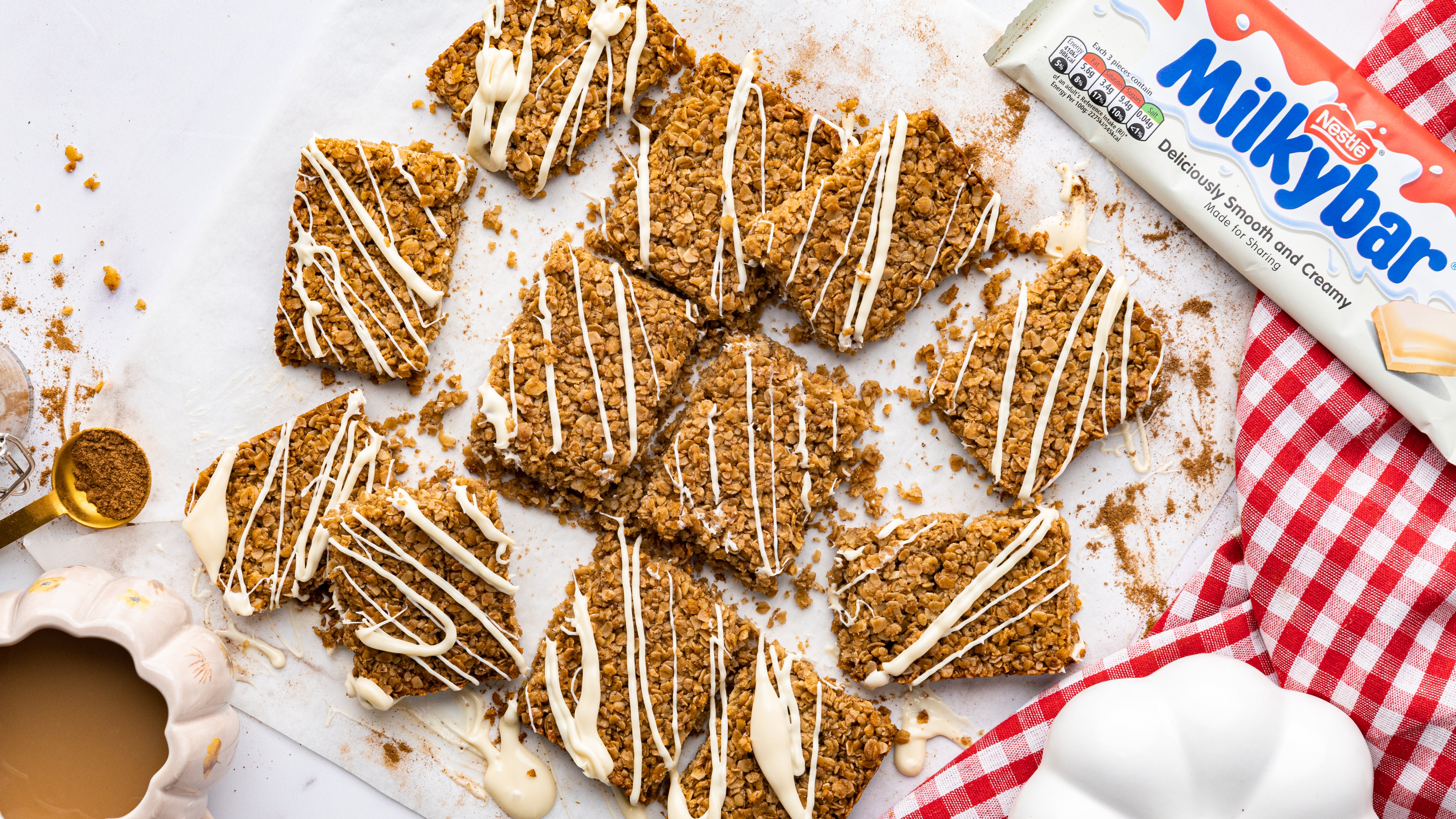 JessieBakesCakes x Milkybar® Pumpkin Spiced Flapjacks